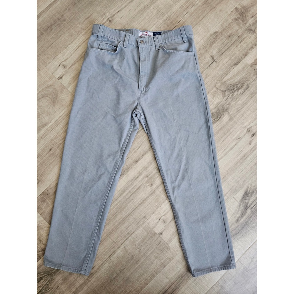 Vintage Levis 540 Relaxed Fit Pants Mens 36x29 Gray 100% cotton Made in USA 90s